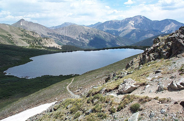 Ptarmigan Lake, a lake that is at an elevation of over 12,000'. We used it as a warm up hike before doing some of the Colorado Fourteeneers. Very impressive for a warmup hike!