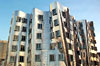 Dusseldorf: Titanium crooked building