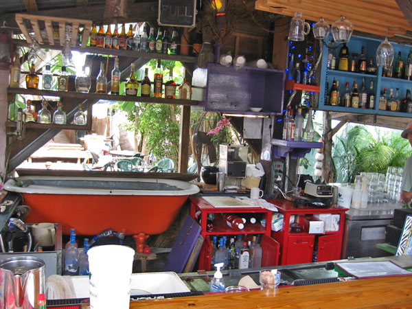 The Blue Heaven bar.