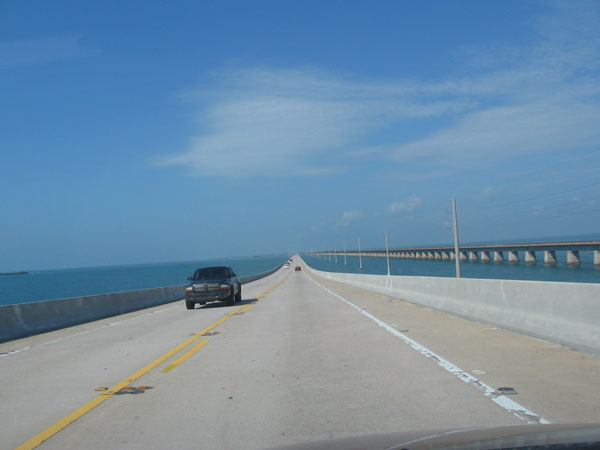 driving on the Seven Mile Bridge