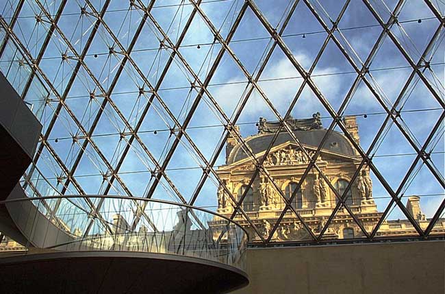 Picture from the inside of the Louvre